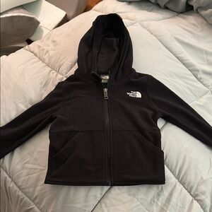 The North Face Kids Black Glacier Zip Up Hoodie
